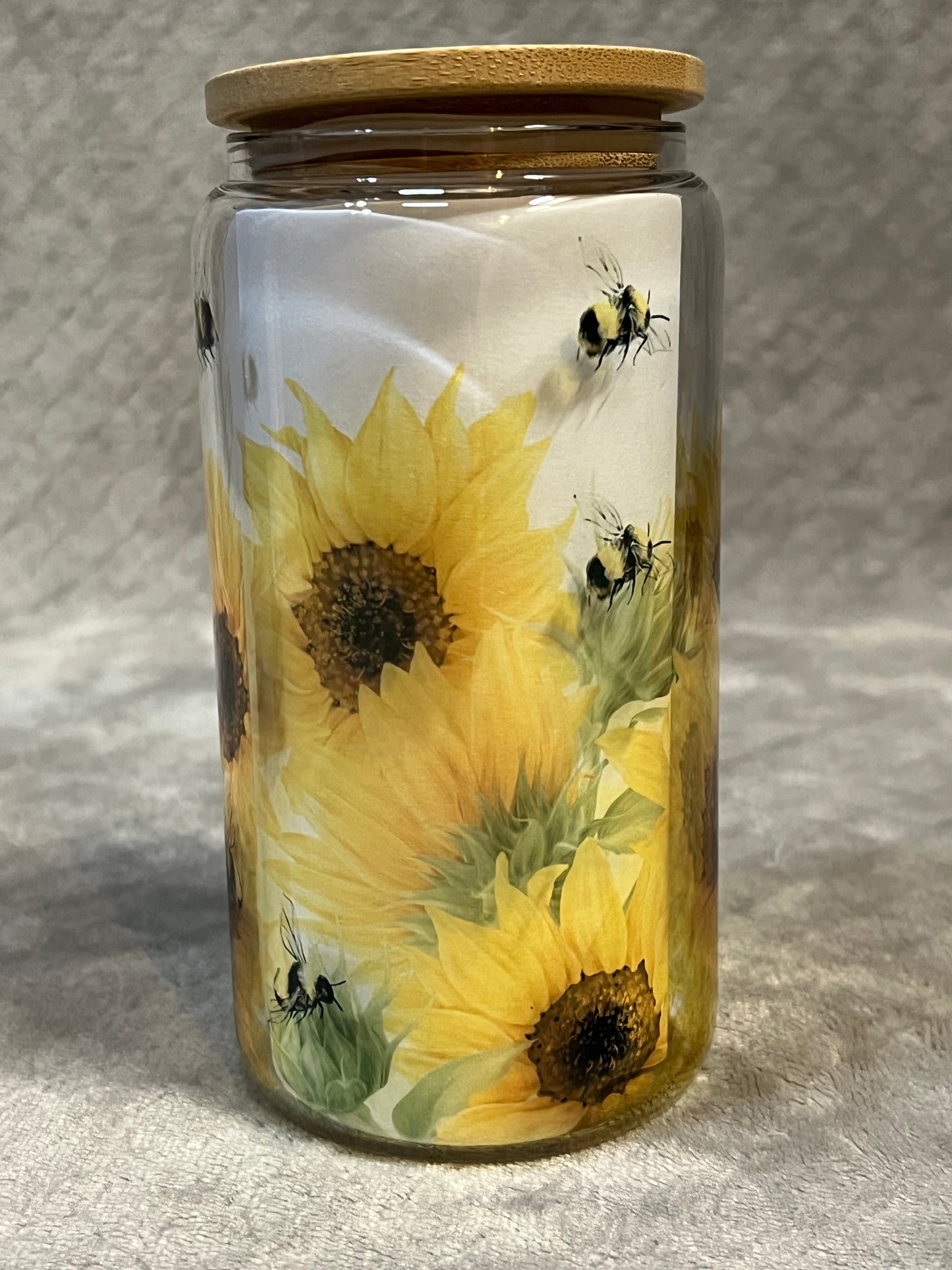 Sunflower Wrap With Bumble Bees