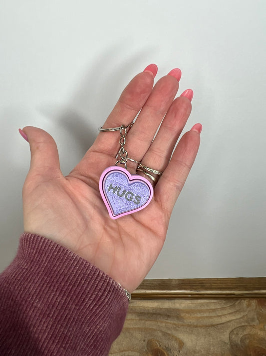 Heart Clicker Keychains