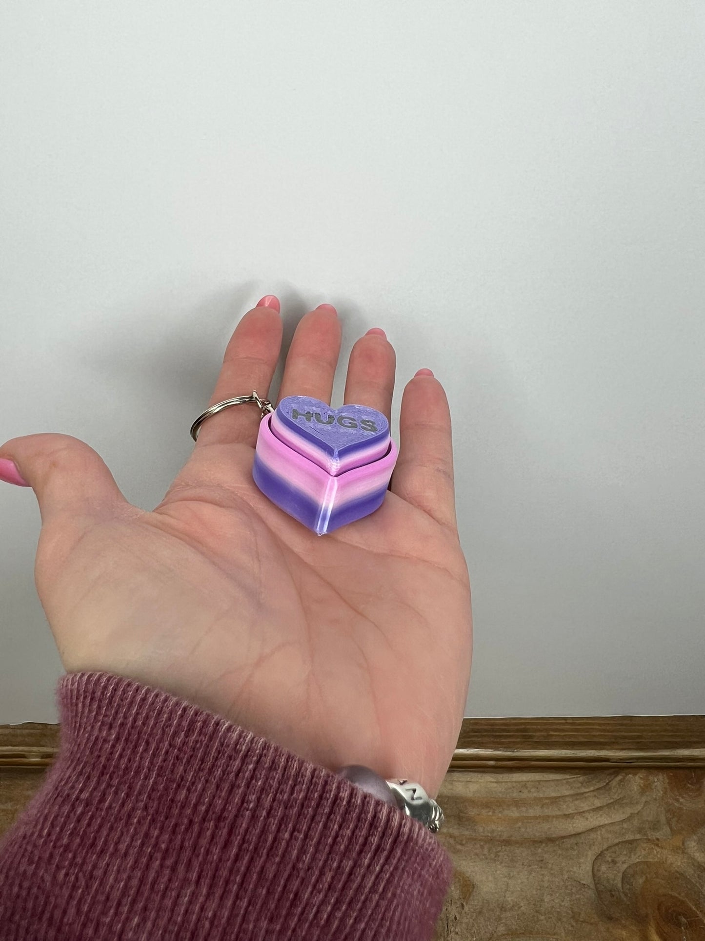 Heart Clicker Keychains