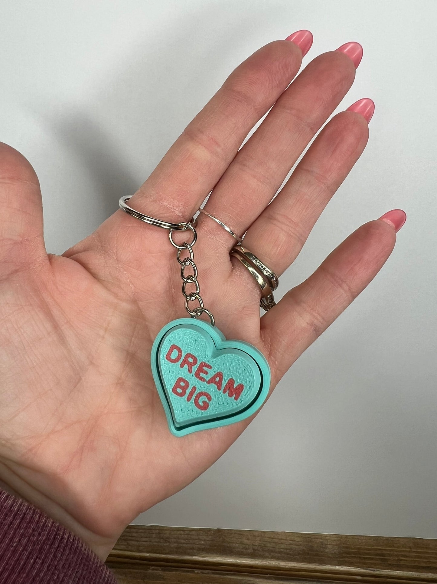 Heart Clicker Keychains