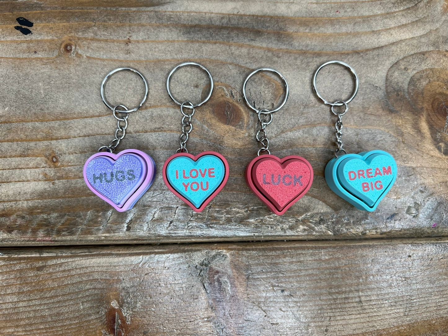 Heart Clicker Keychains