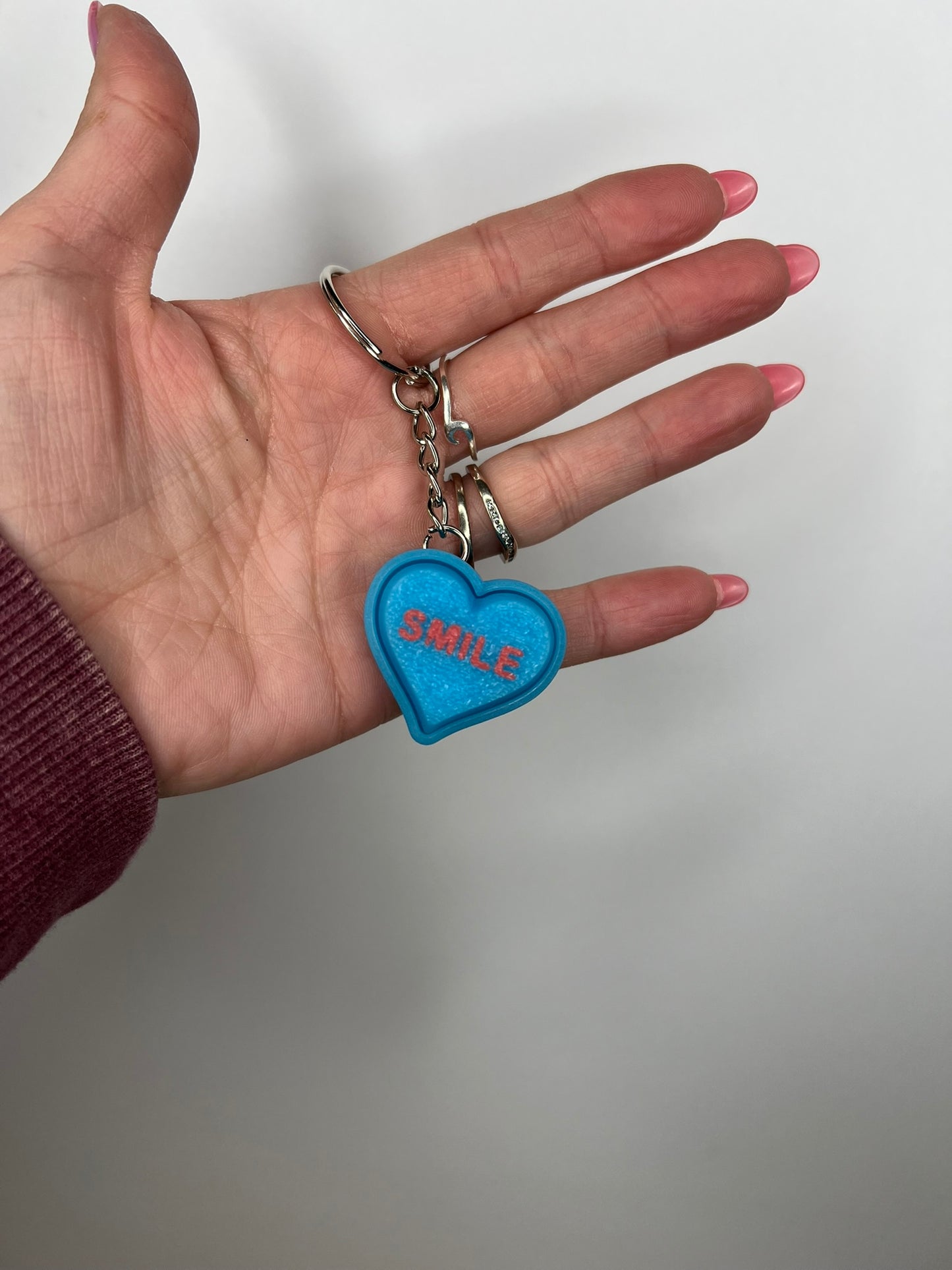 Heart Clicker Keychains