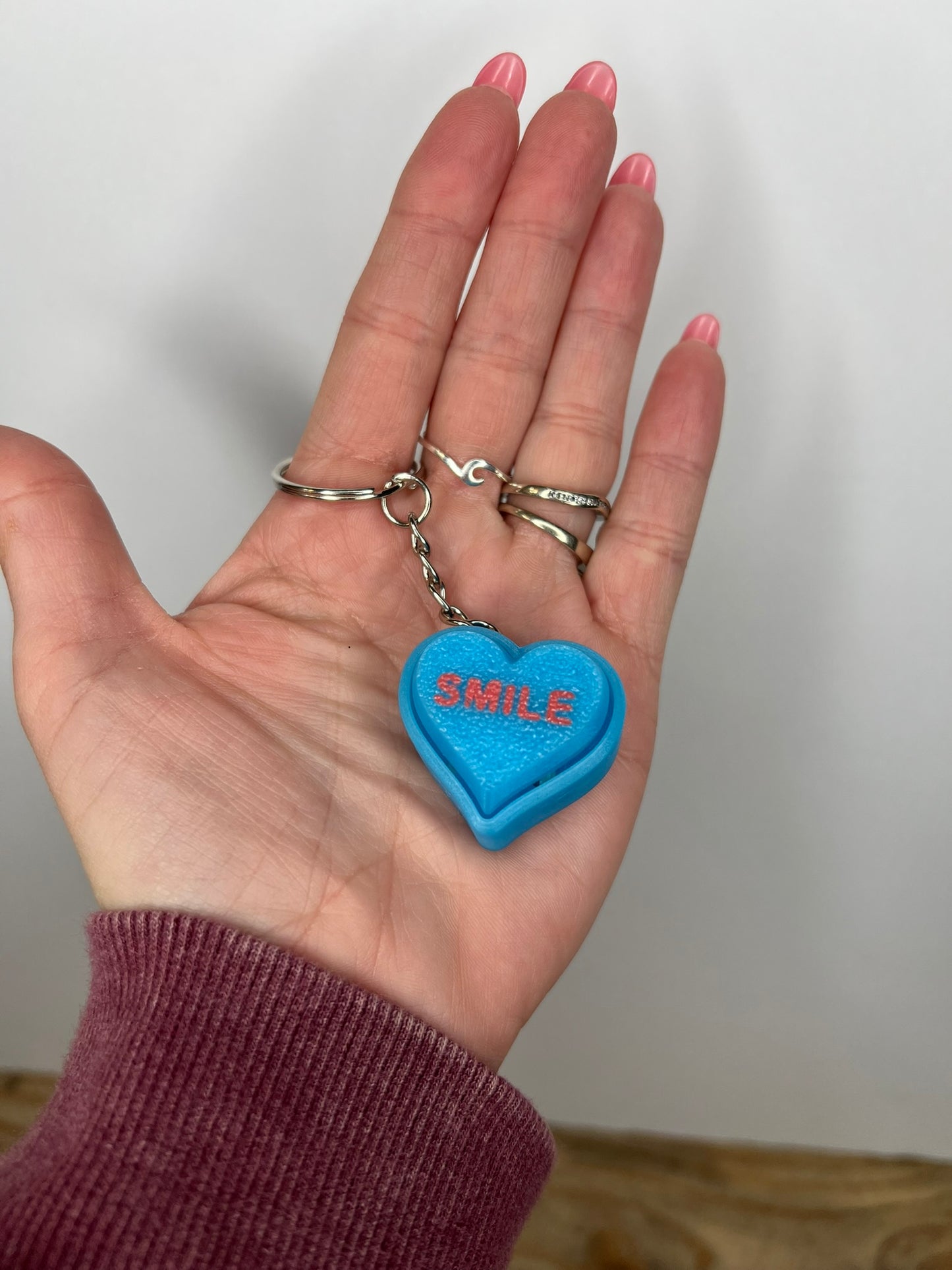 Heart Clicker Keychains