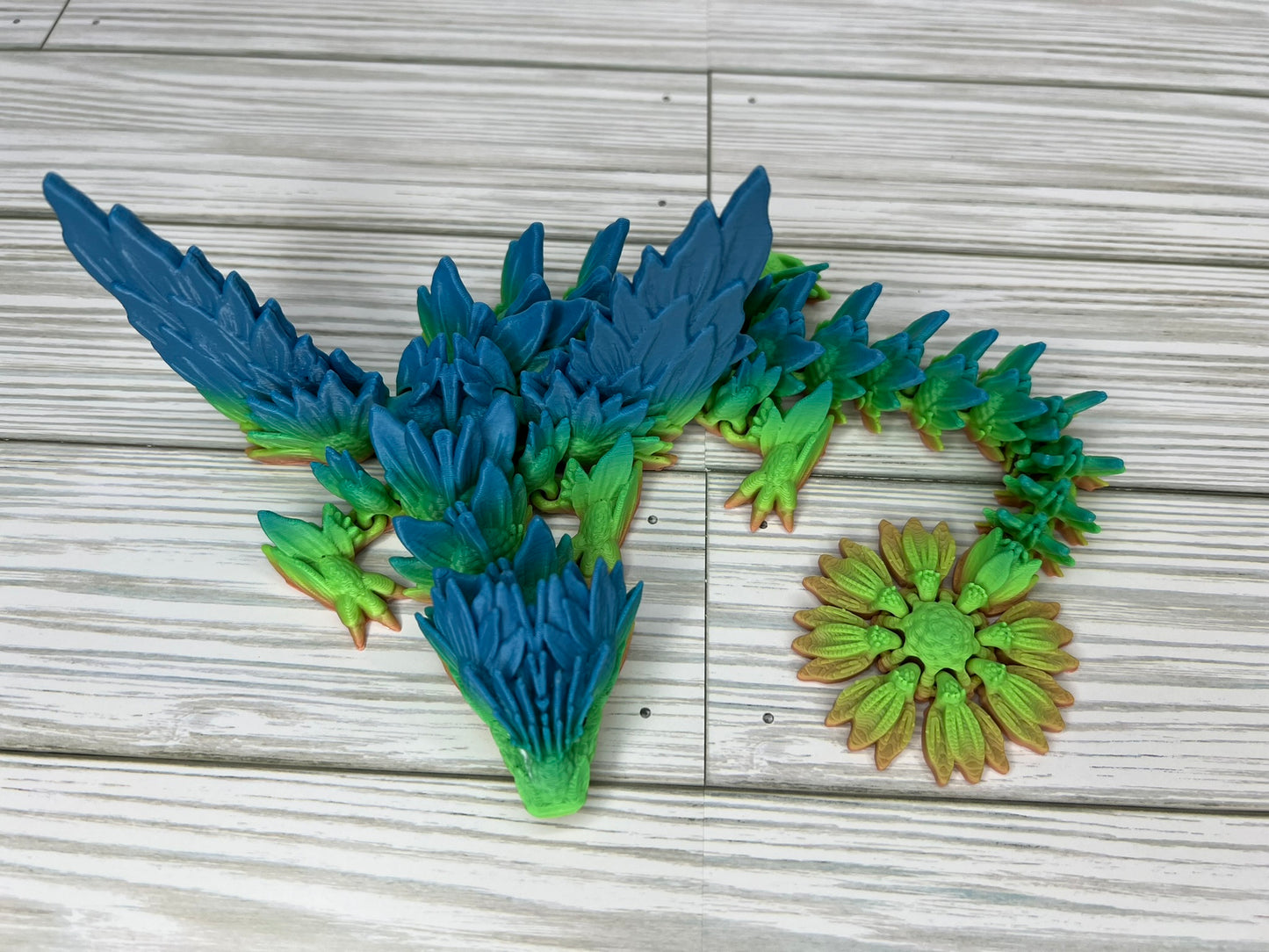 Azure Oasis Sunflower Dragon (Medium)