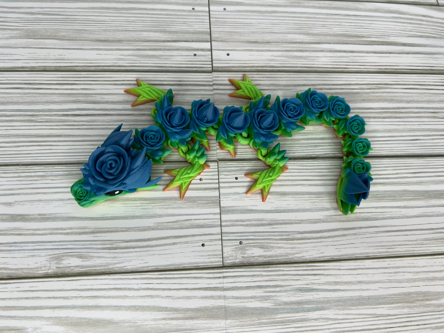 Azure Oasis Rose Dragon (Medium)
