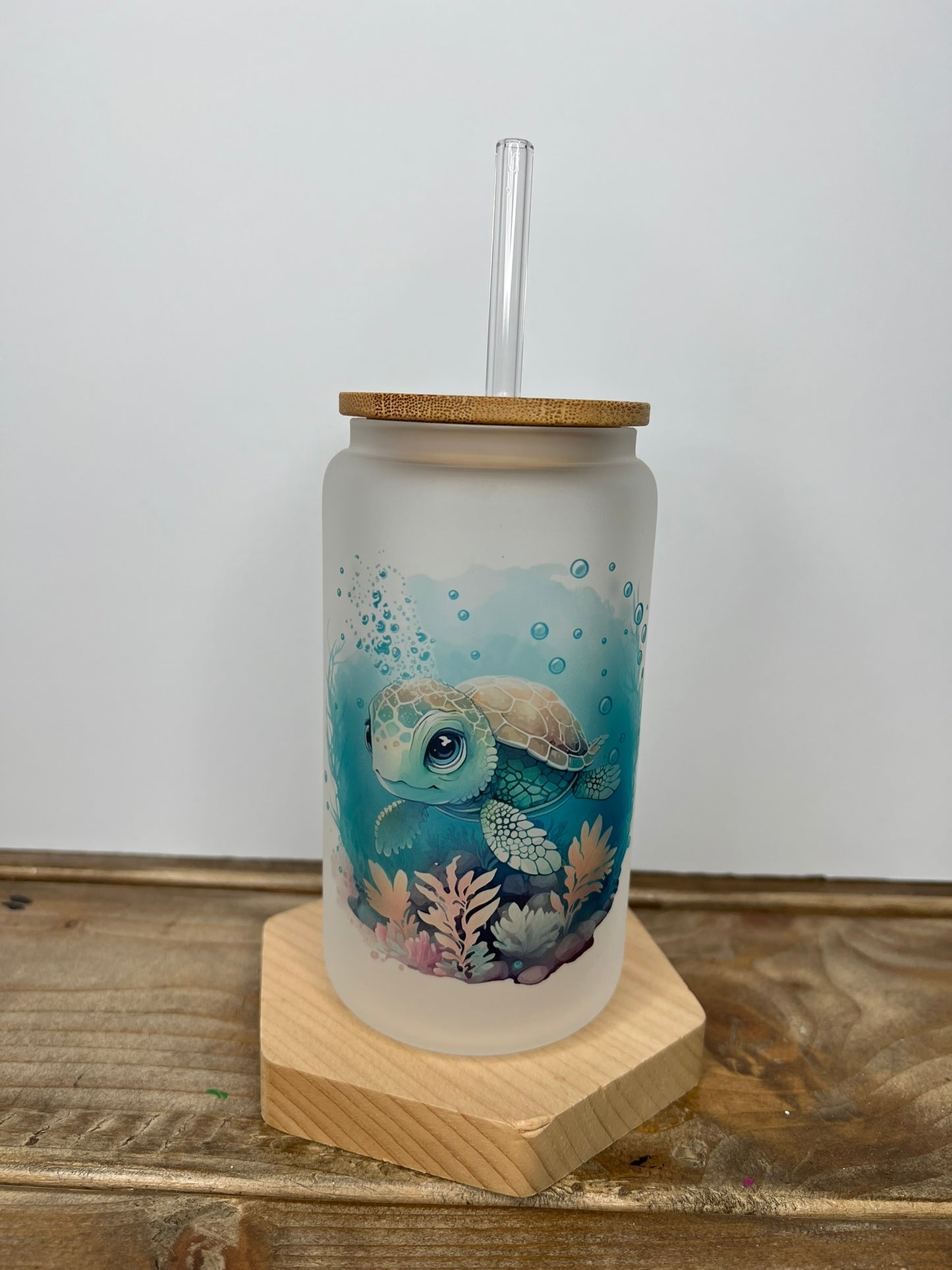 Sea Turtle with Bubbles