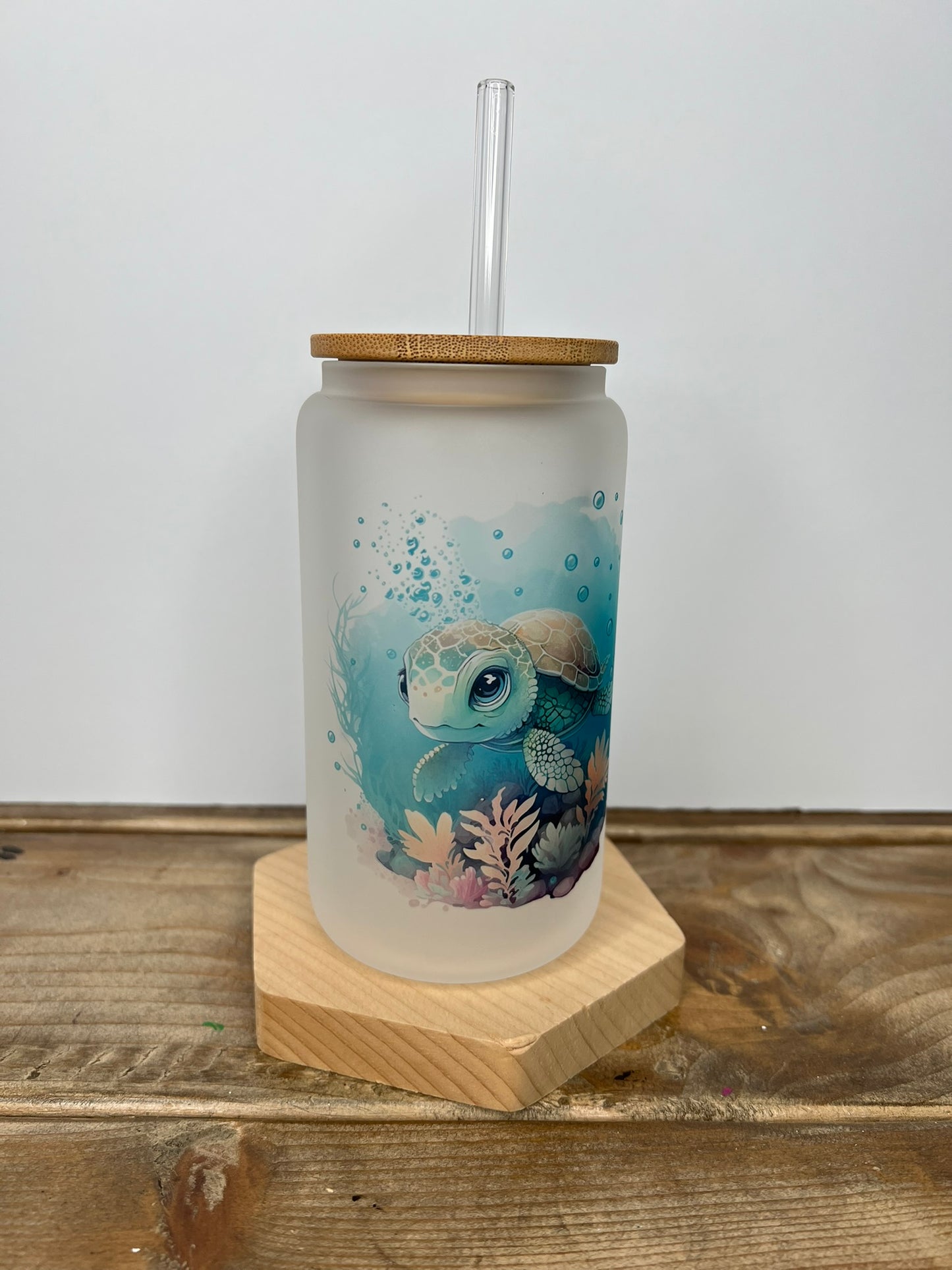 Sea Turtle with Bubbles