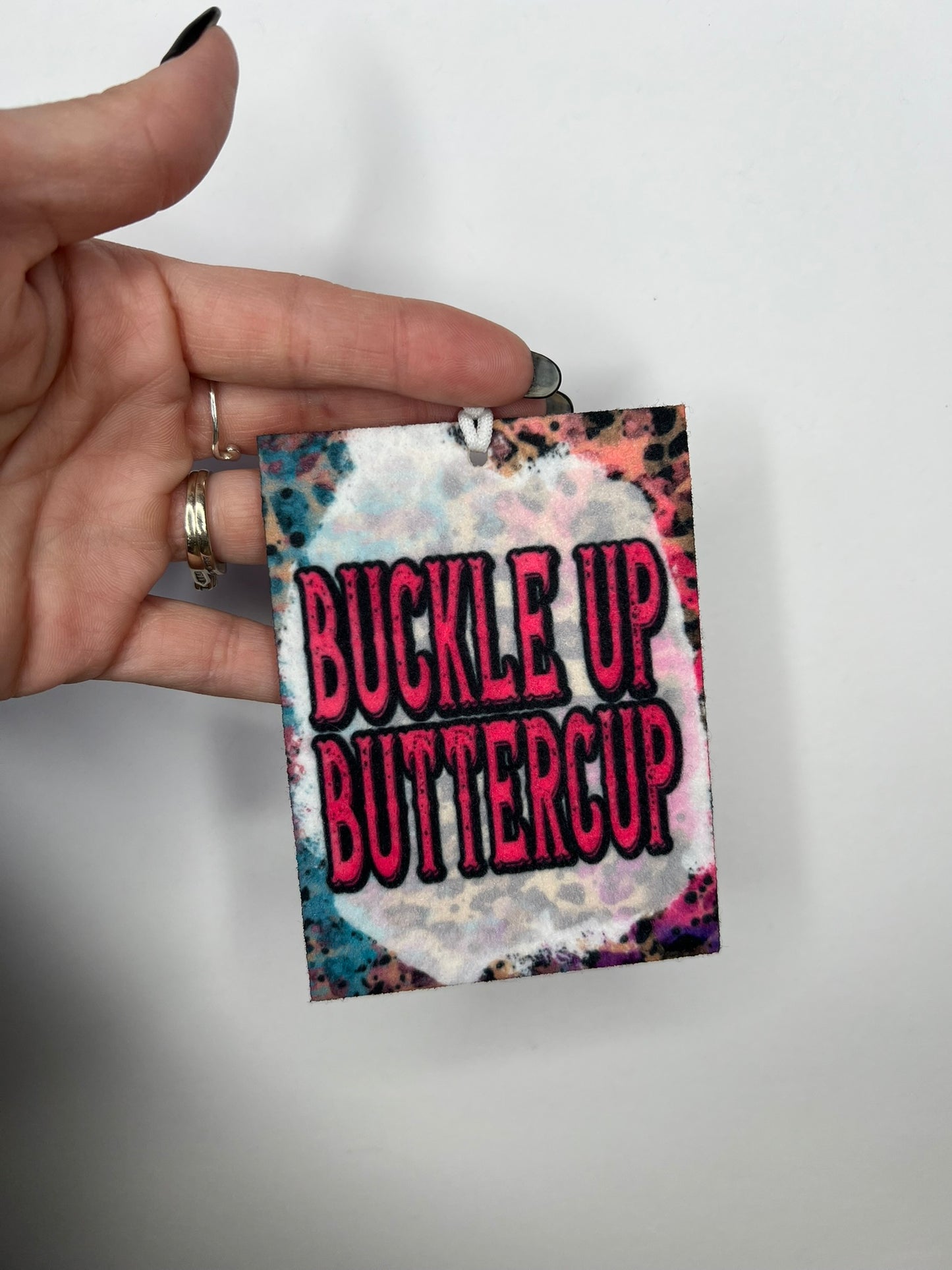 Buckle Up Buttercup- Unscented Car Air Freshener