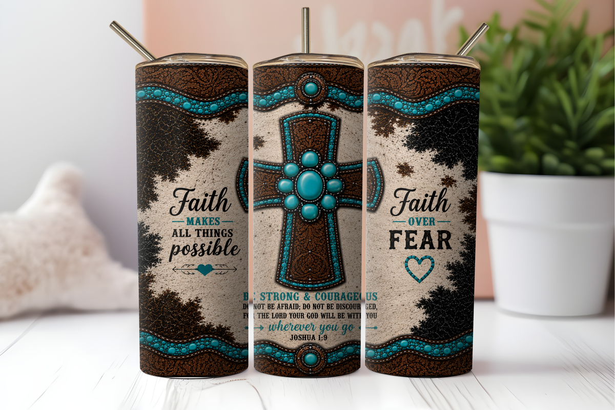 Blessed Mama & Faith – 20 oz Duo Tumbler Set