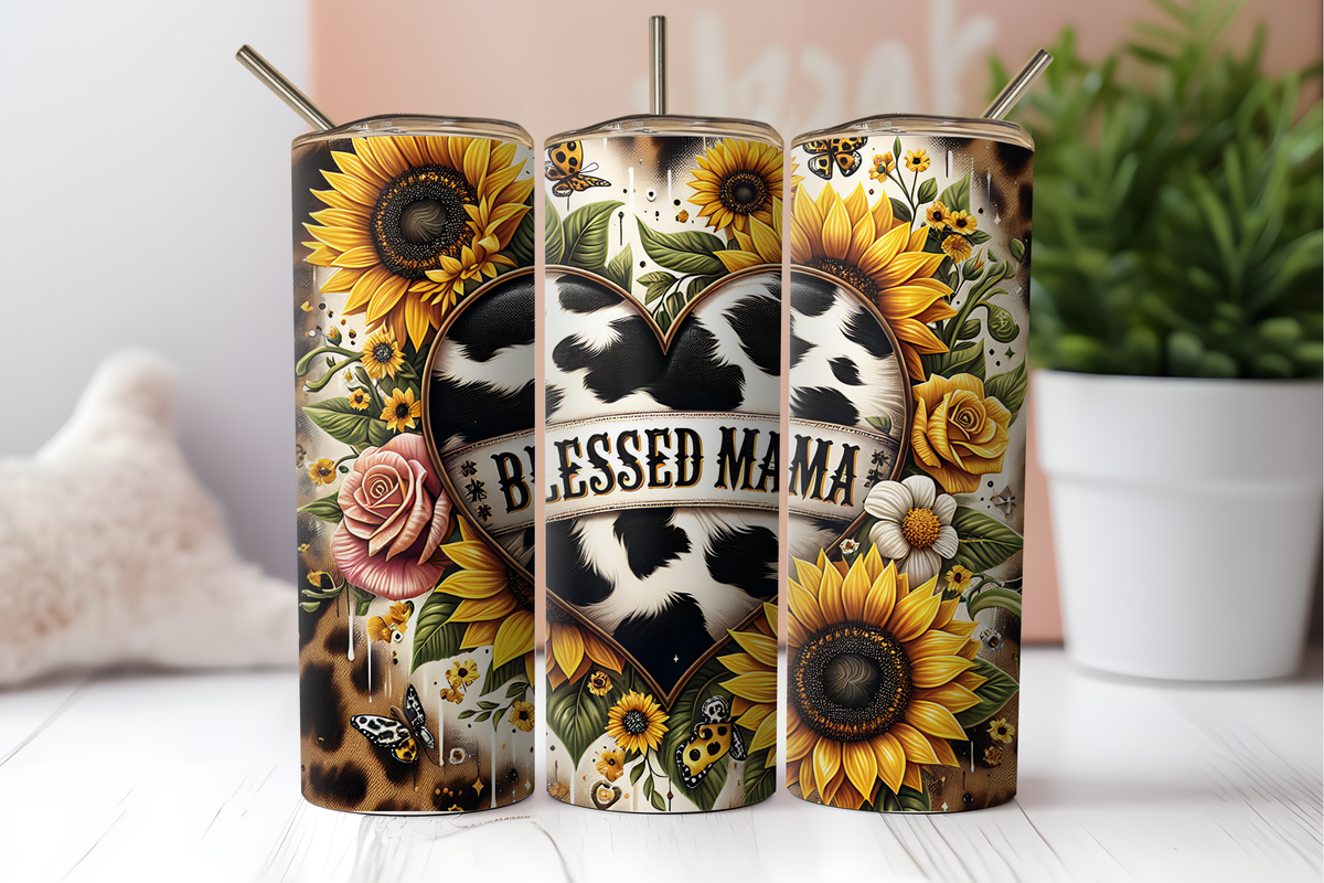 Blessed Mama & Faith – 20 oz Duo Tumbler Set