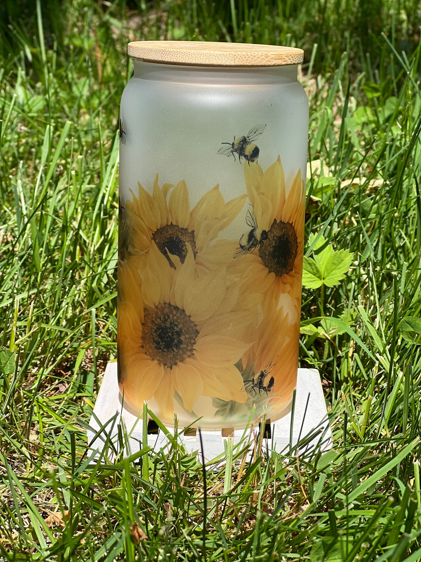 Sunflowers with Bumble Bees