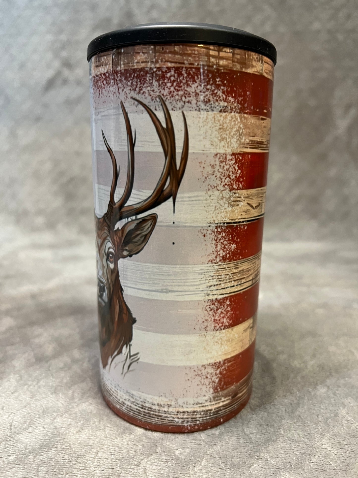 Rustic American Flag Deer