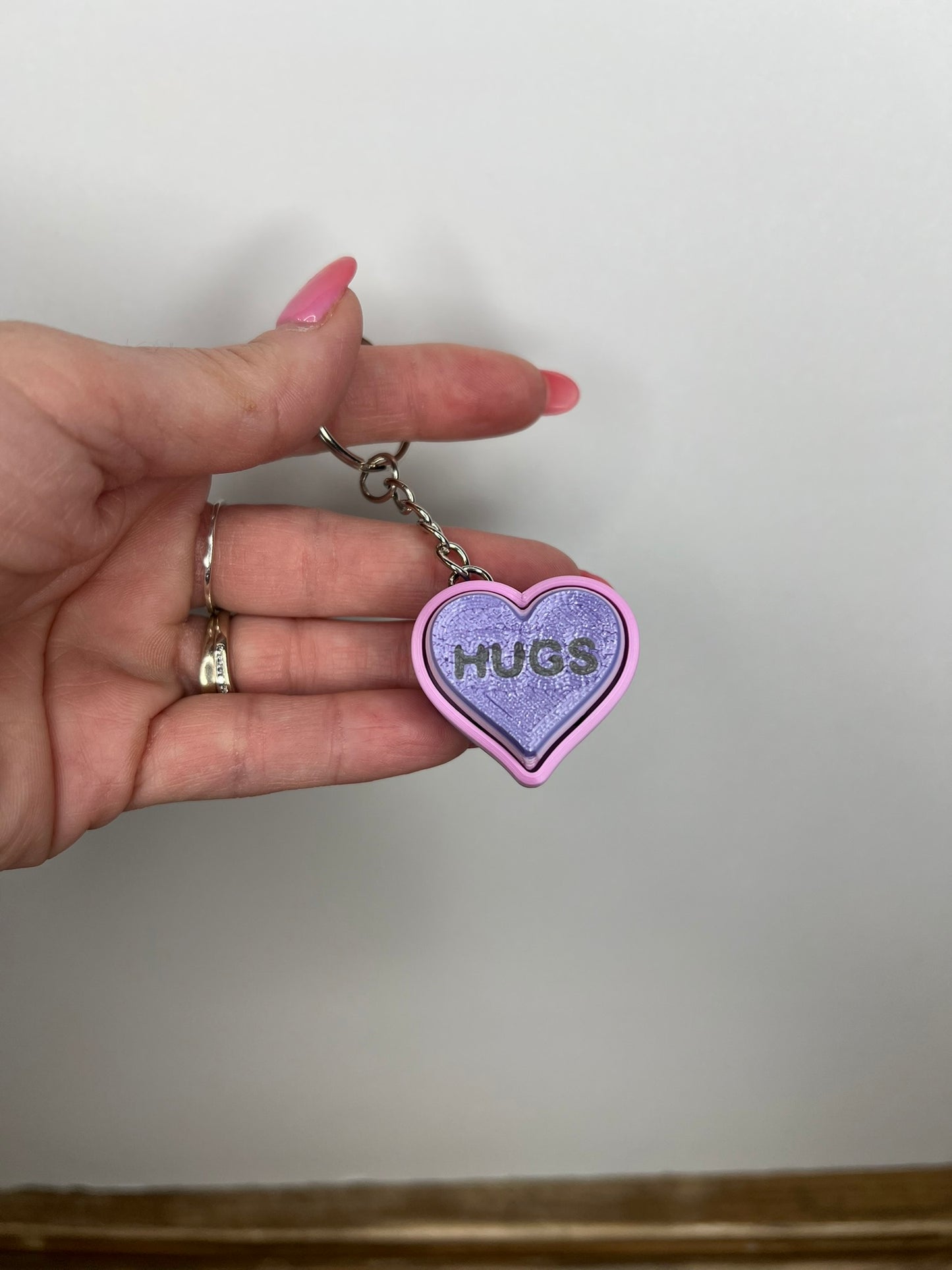 Heart Clicker Keychains