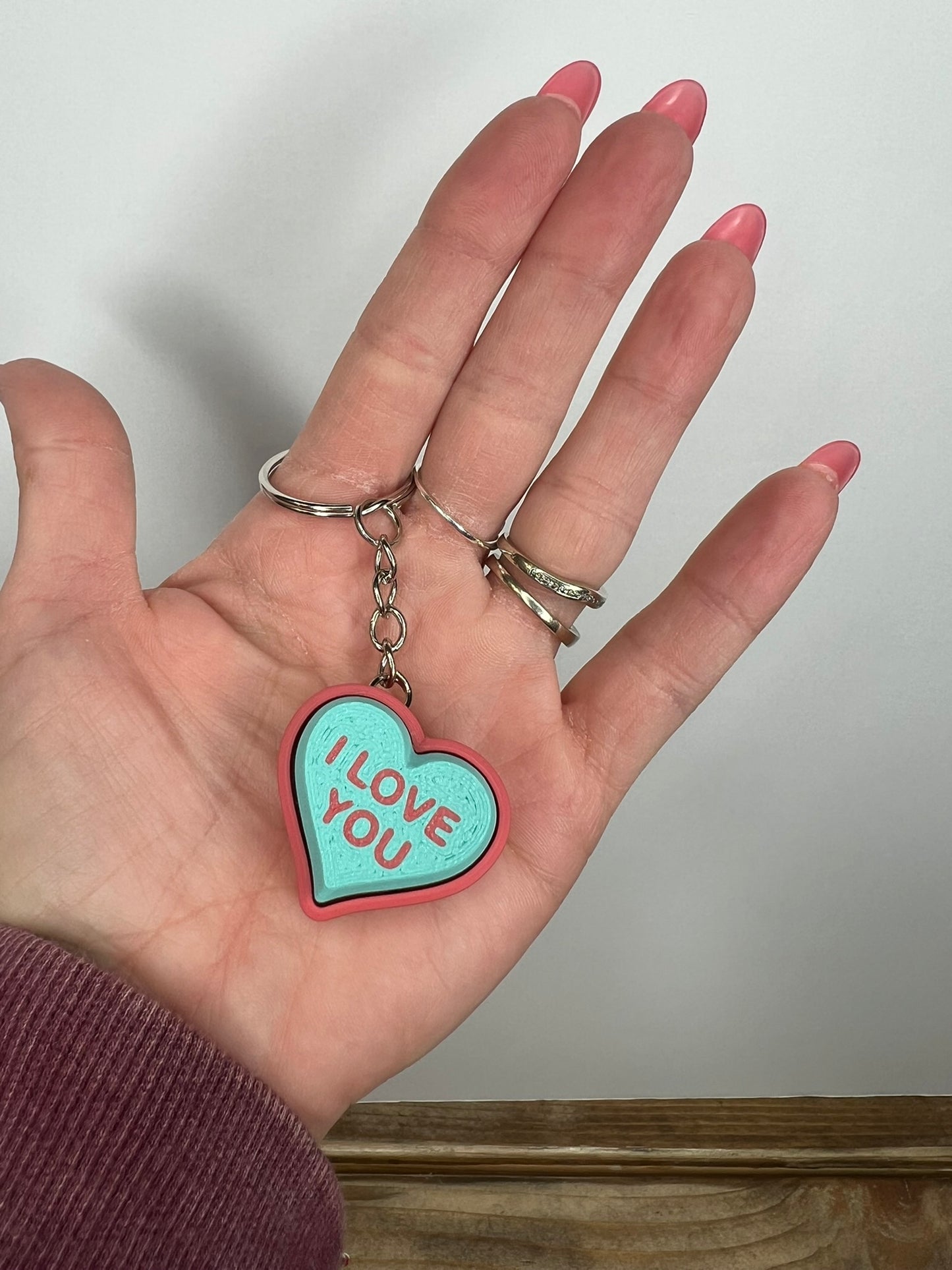 Heart Clicker Keychains