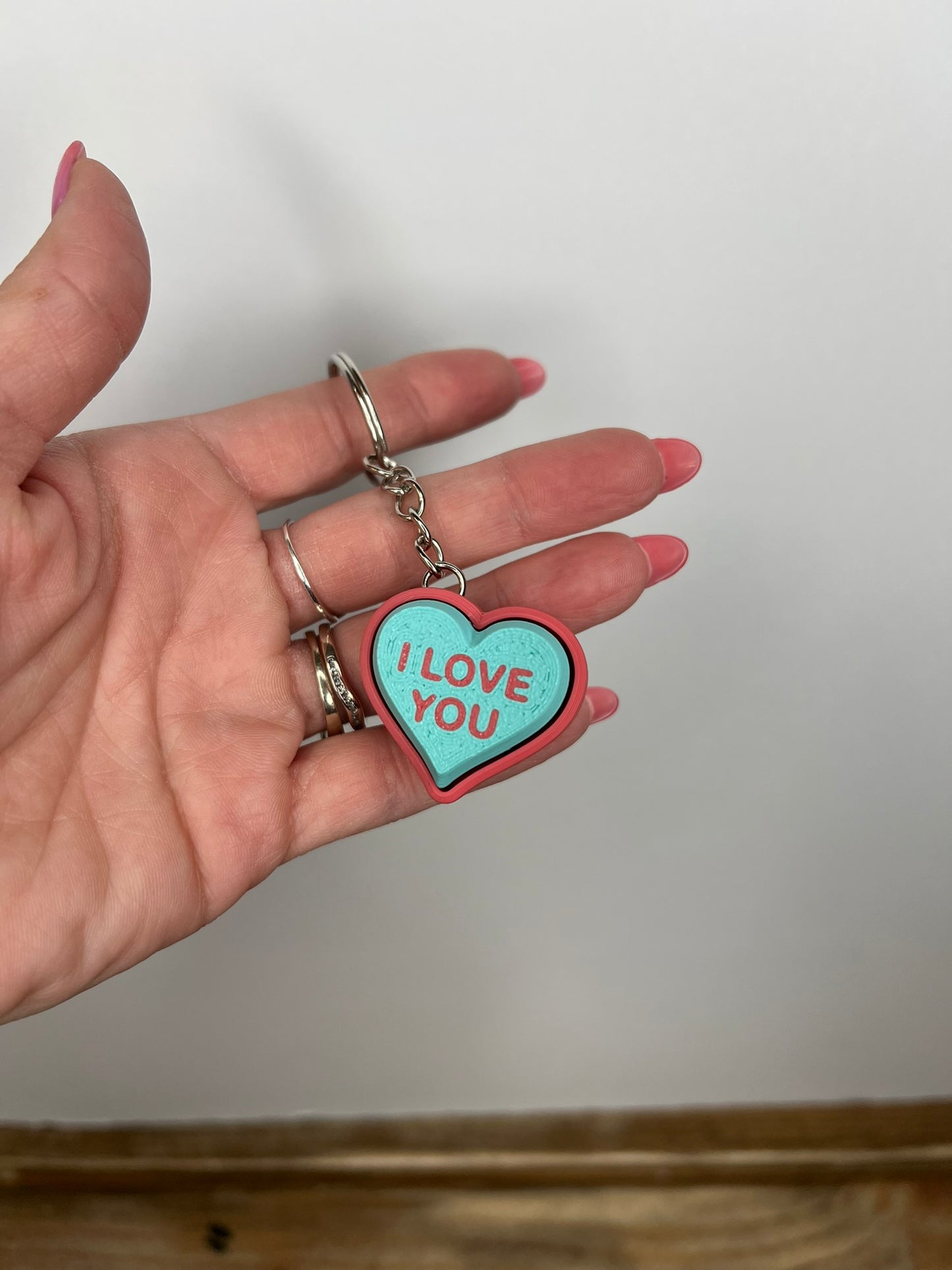 Heart Clicker Keychains