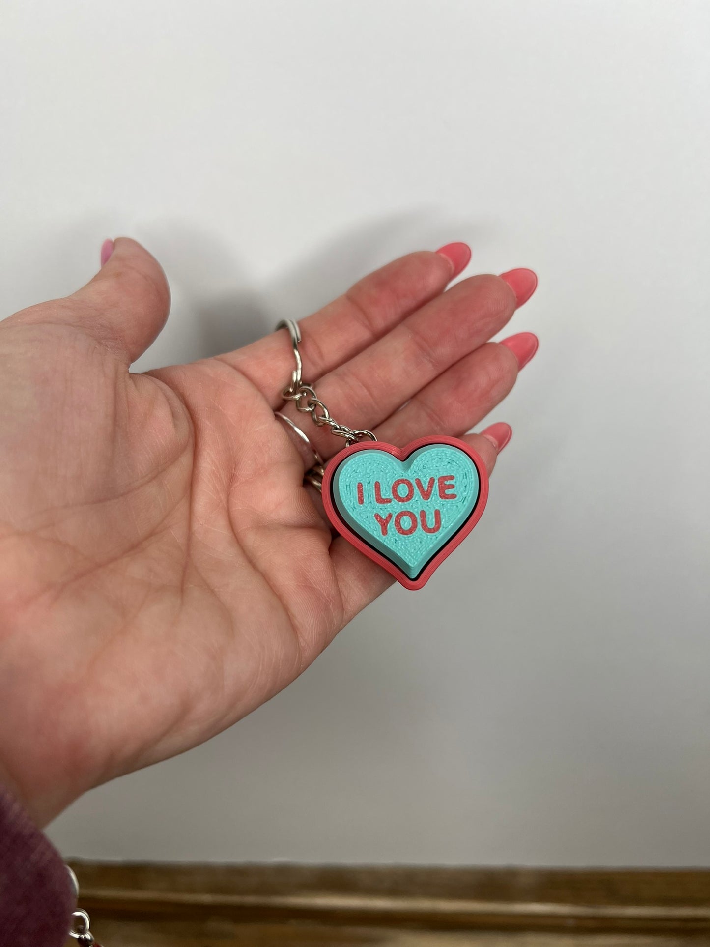 Heart Clicker Keychains