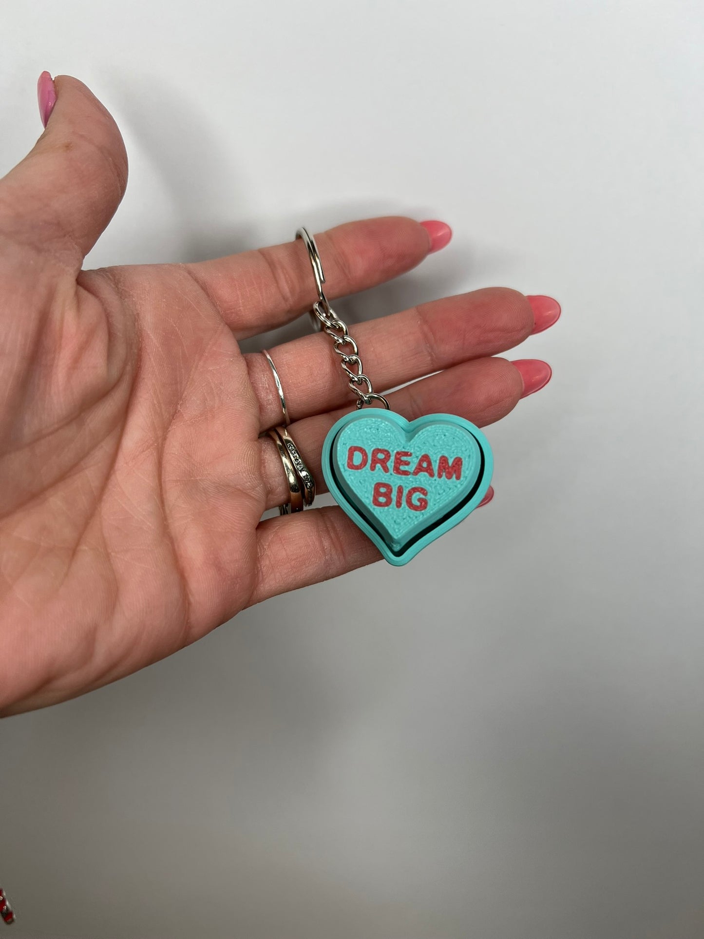 Heart Clicker Keychains