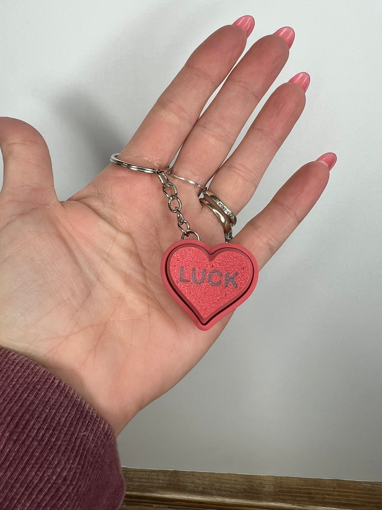 Heart Clicker Keychains