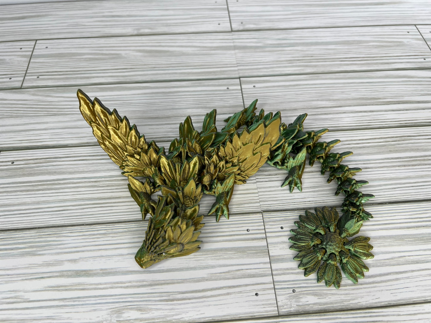 Mystic Emerald Sunflower Dragon (Medium)