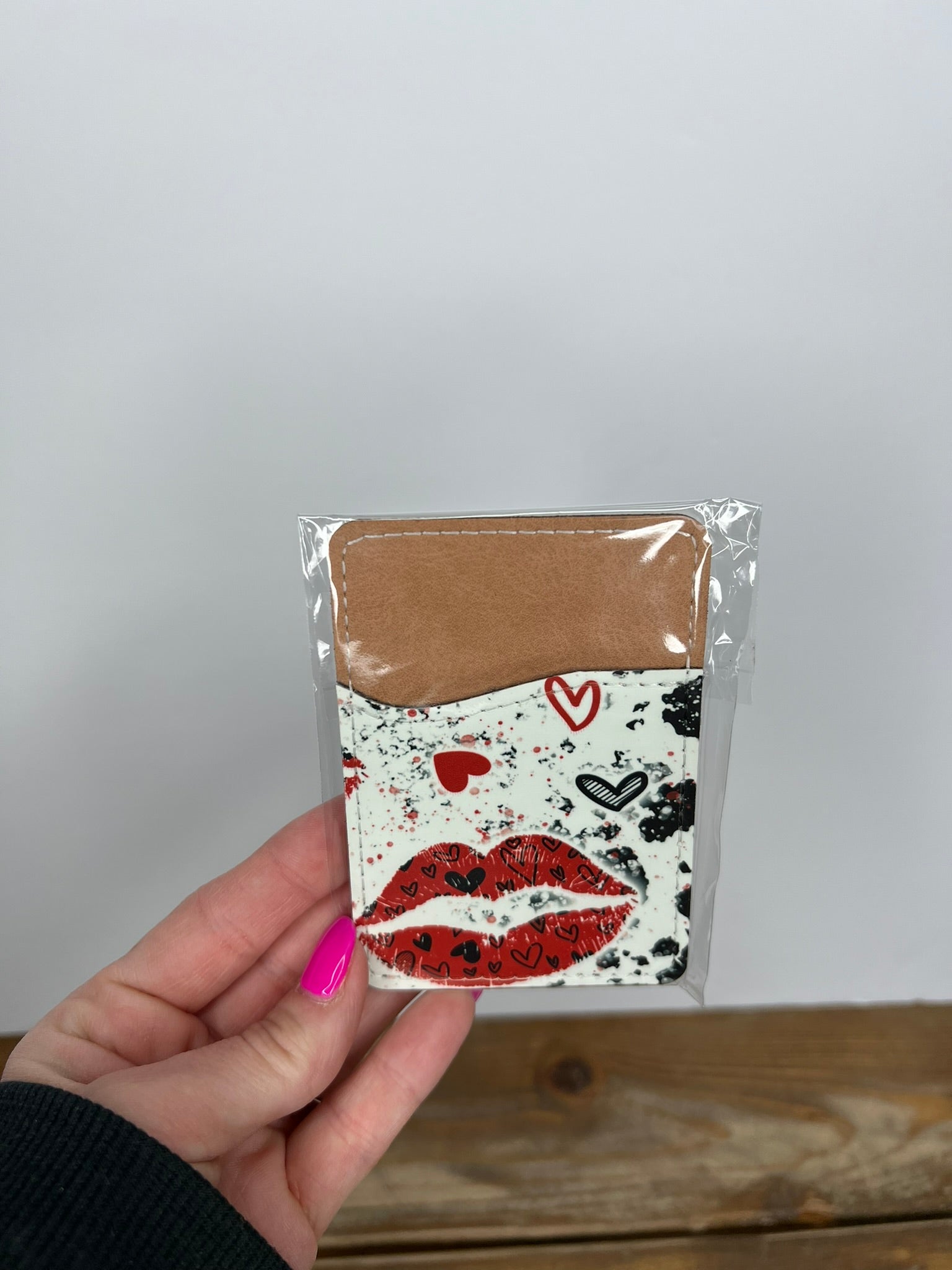 Lip Locked & Loaded Phone Wallet- Phone Wallet- Rae's Homegrown Designs